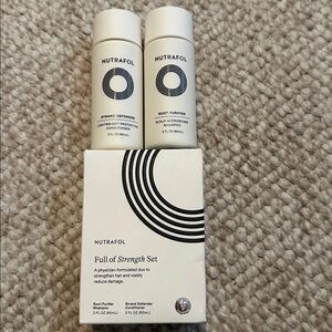 NIB Nutrafol Full of Strength Set Shampoo & Conditioner Travel Size 2oz Each